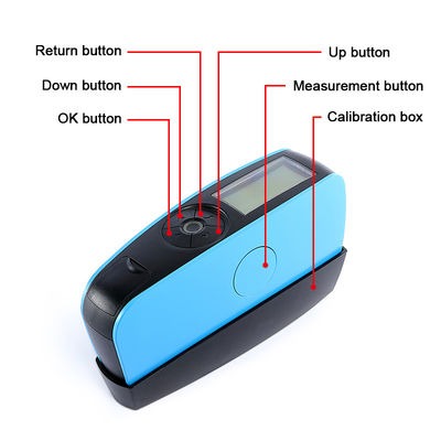 3nh Curved Small Contact Surface Gloss Meter YG60M 60 Degree Electroplating Hardware Gloss Test Machine